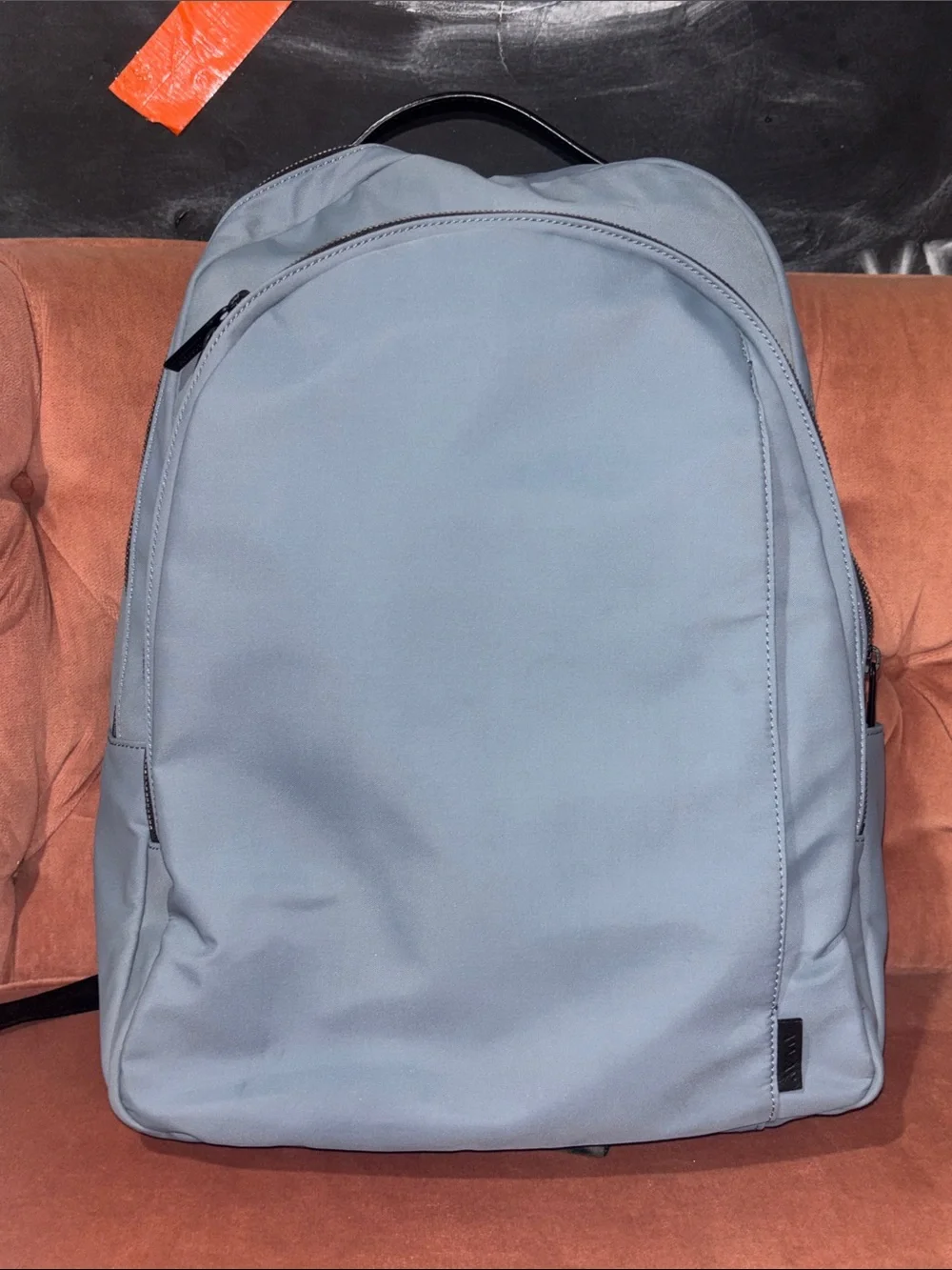 AWAY smoke blue backpack overnight multi pocket travel bag carry on vacation